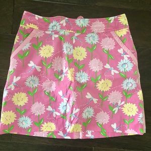 Lilly Pulitzer pink daisy floral skort - size 4
